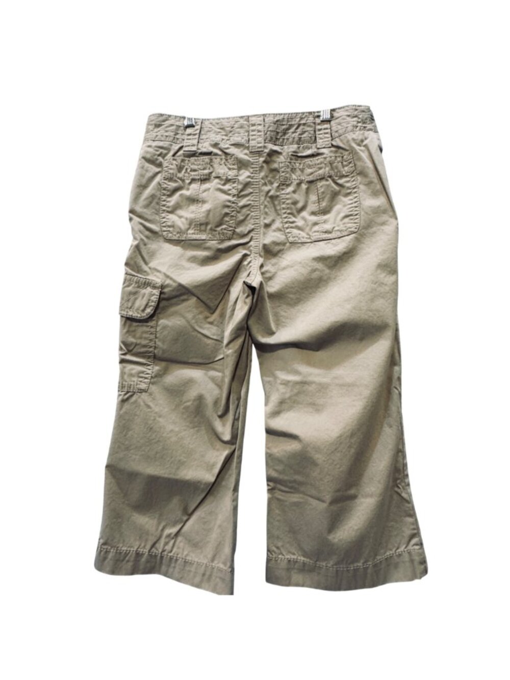 Liz Claiborne Women's Cropped Pants Size 4P Audra Capri Cotton Wide Leg Chino - Picture 6 of 9